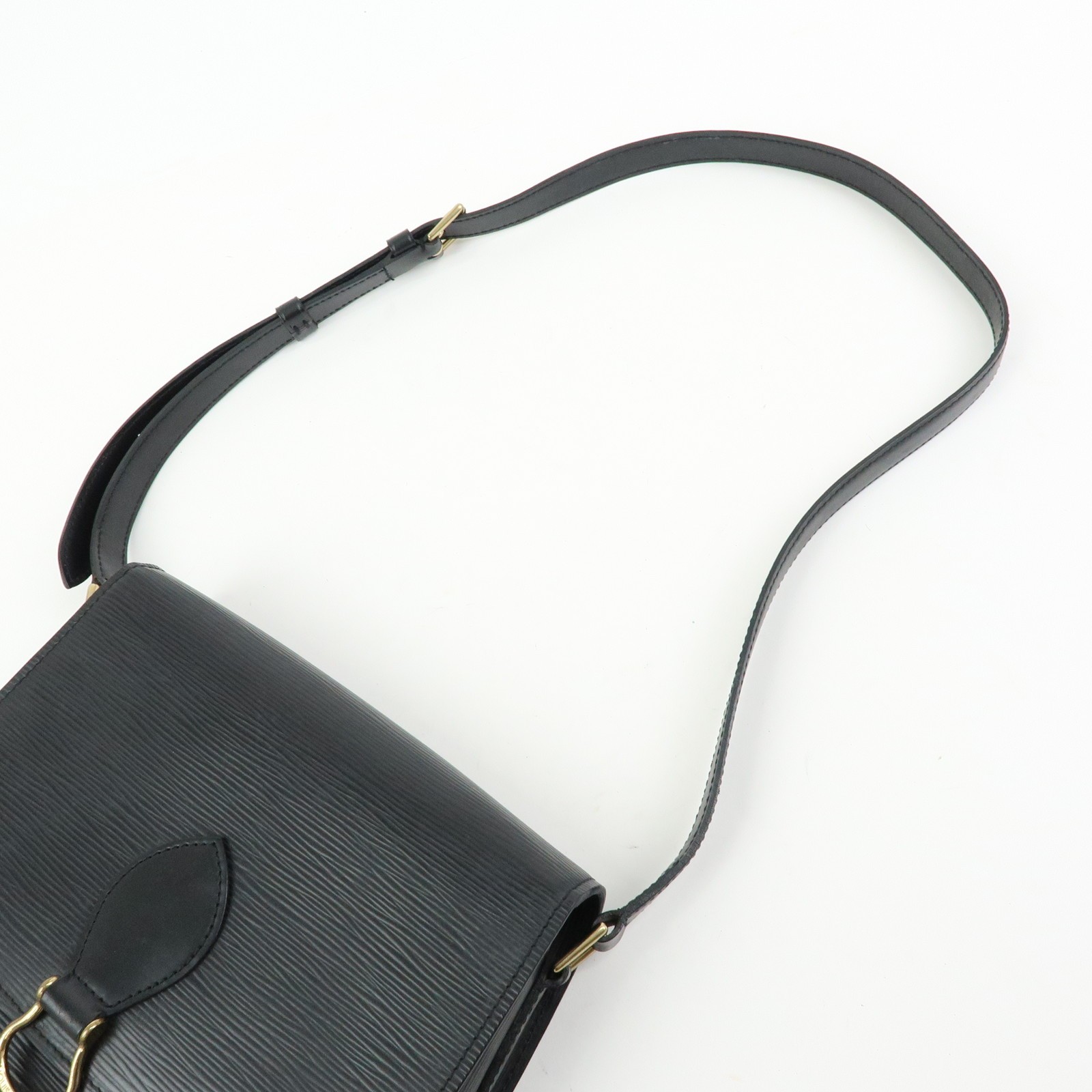 Louis Vuitton Epi Saint Cloud Shoulder Crossbody Bag Noir M52192 Auth Used F/S