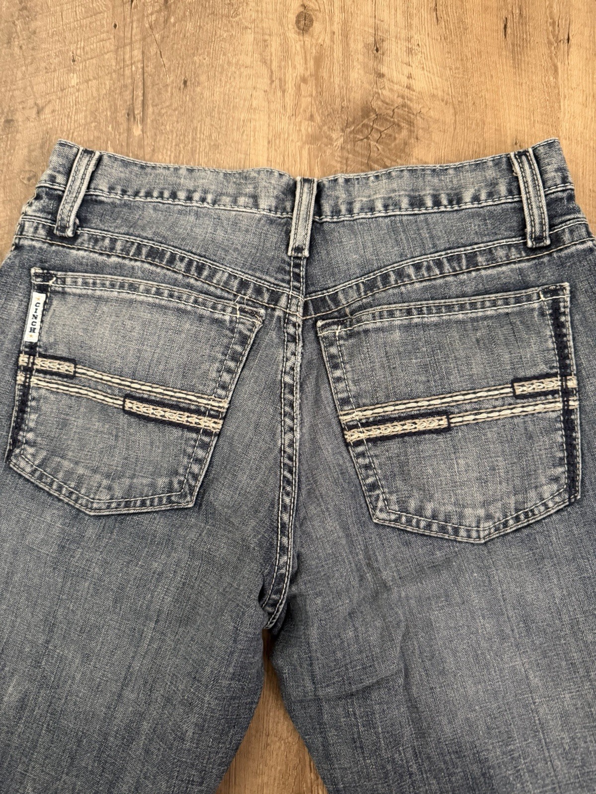 Cinch Men’s Slim Fit Blue Medium Wash Stretch Denim Jeans Low Rise 5-Pocket