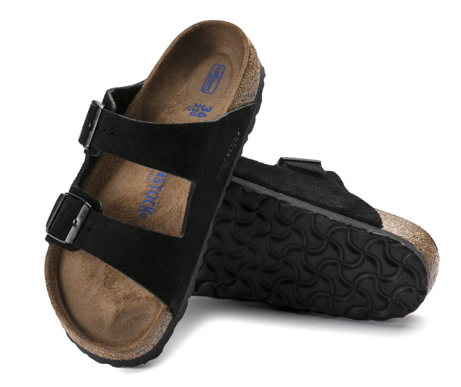 Birkenstock Arizona Soft Footbed Suede Leather Sandals Taupe/Mocha/Black/Mink