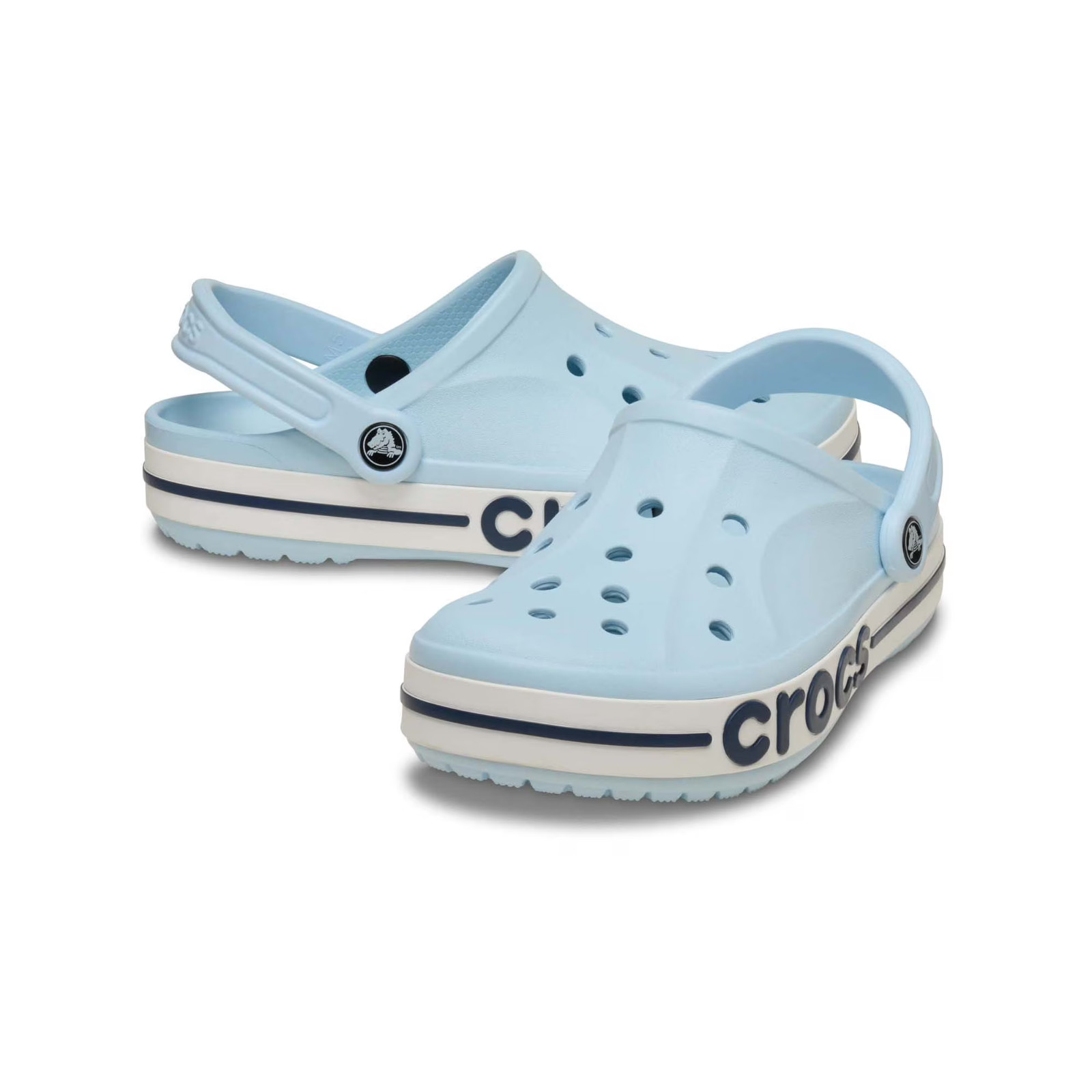 Best seller! Authentic Crocs Unisex Bayaband Clog Ultra Light Mineral Blue