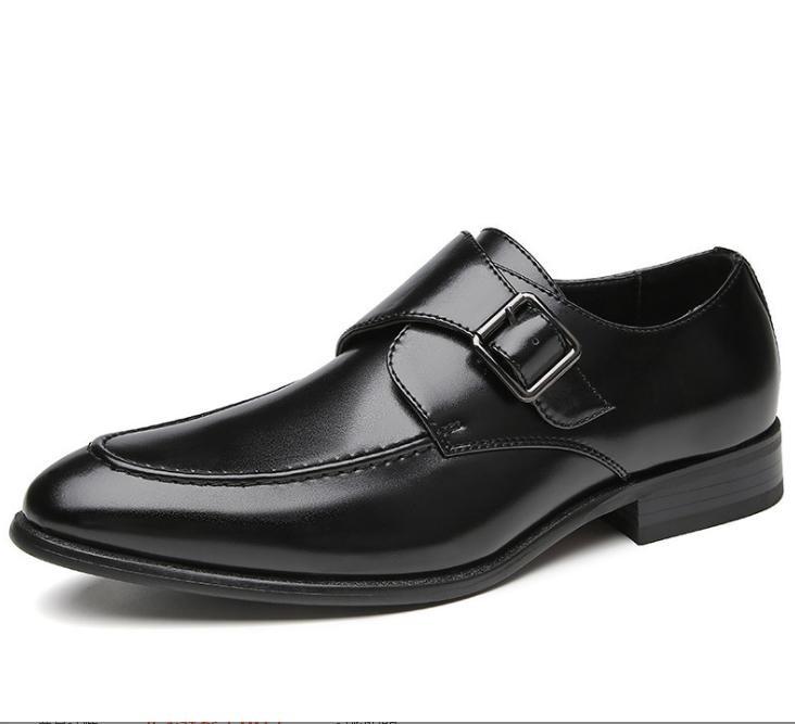 Mens Faux Leather Buckle Oxfords Outdoor Wedding Dress Business Party Prom Shoes