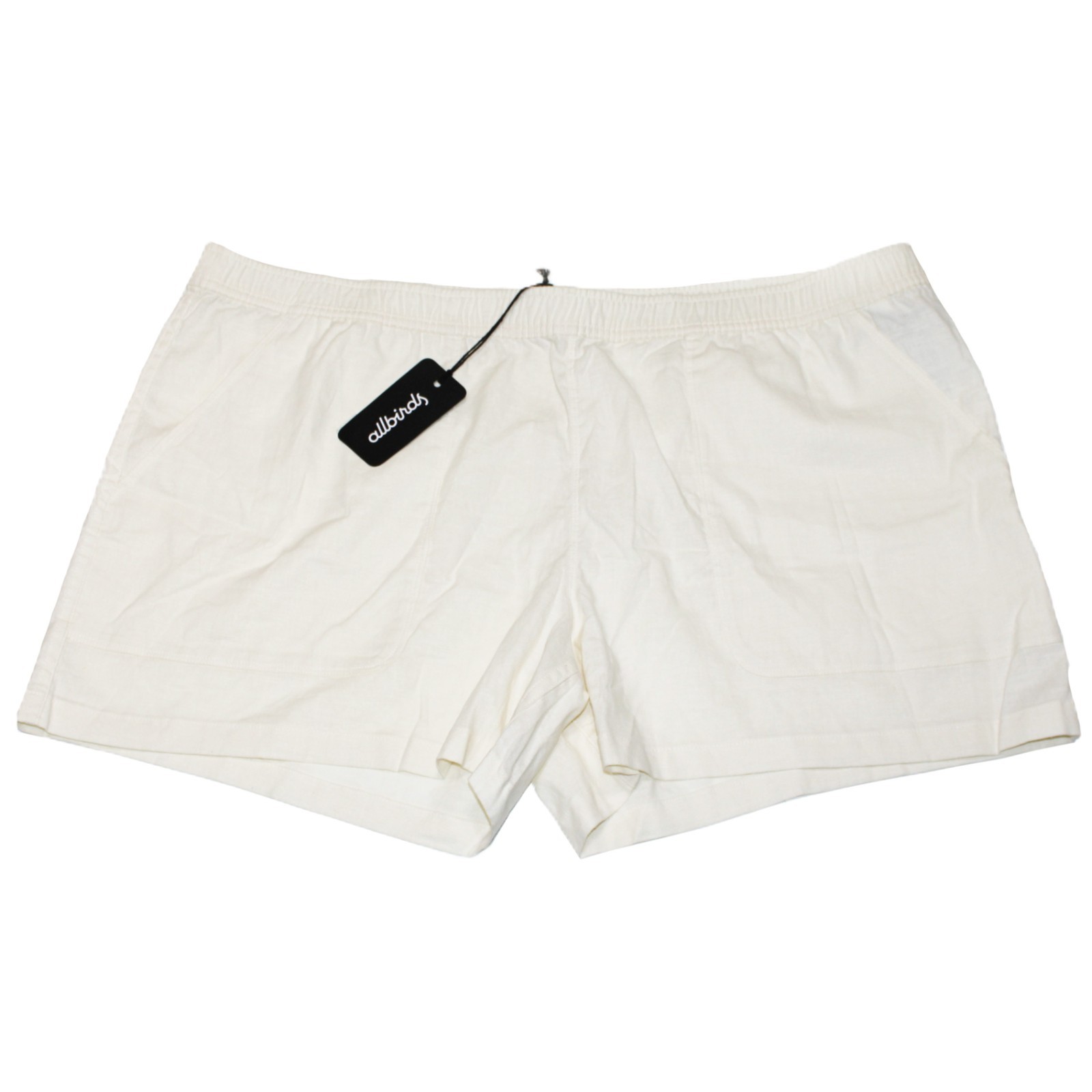 Allbirds Men’s 4″ Tree BD Shorts Natural White Hemp Blend Size XXXL – NWT