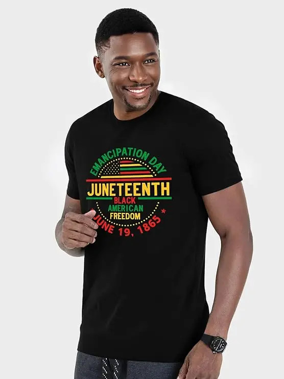 Juneteenth Shirt for Men 1865 Celebrate African American Freedom Tshirts