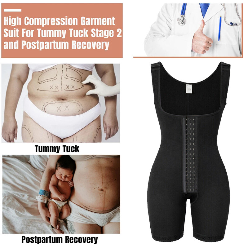 BBL Stage 2&3 Shapewear Fajas Colombianas Reductoras Post Surgery Body Shaper XL