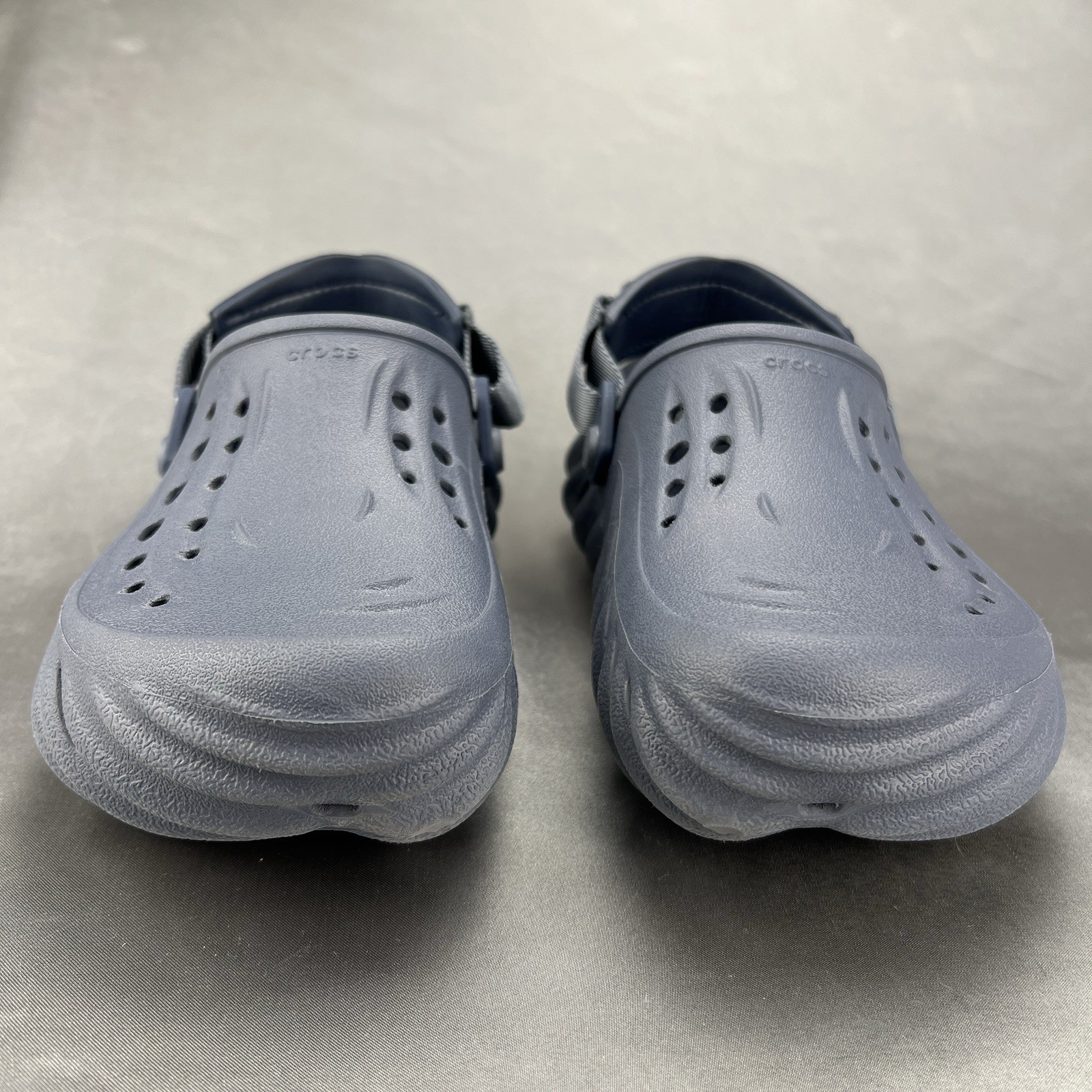 Crocs Echo Clog Concrete Slip On Shoes Men 4 Women 6 Unisex Summer Beach Worn 1x