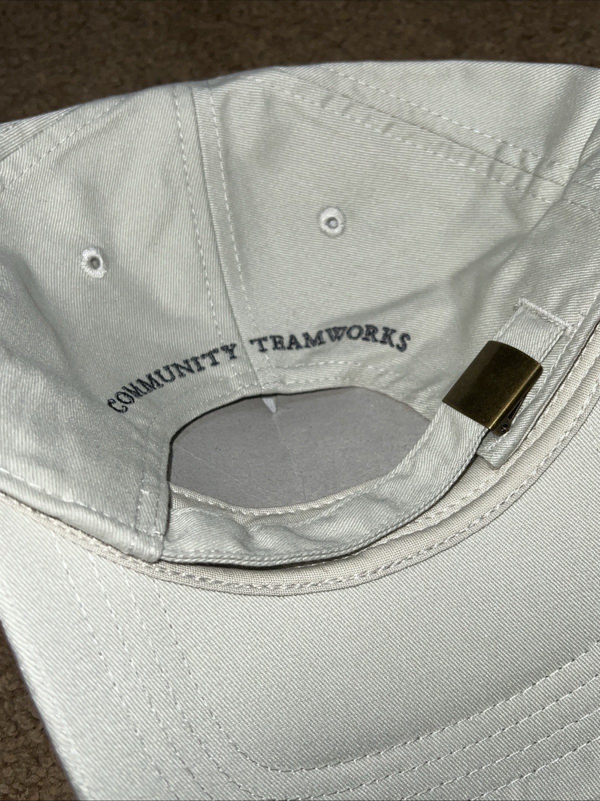 VINTAGE Goldman Sachs Baseball Hat Cap, NEW, Tan, Community Teamwork! Unused!