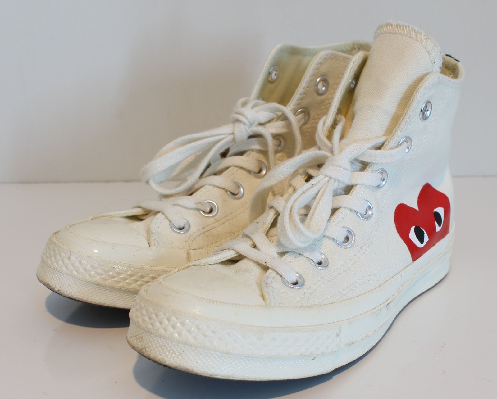 Comme Des Garçons Converse Heart Chucks White Size Men 4 Women 6