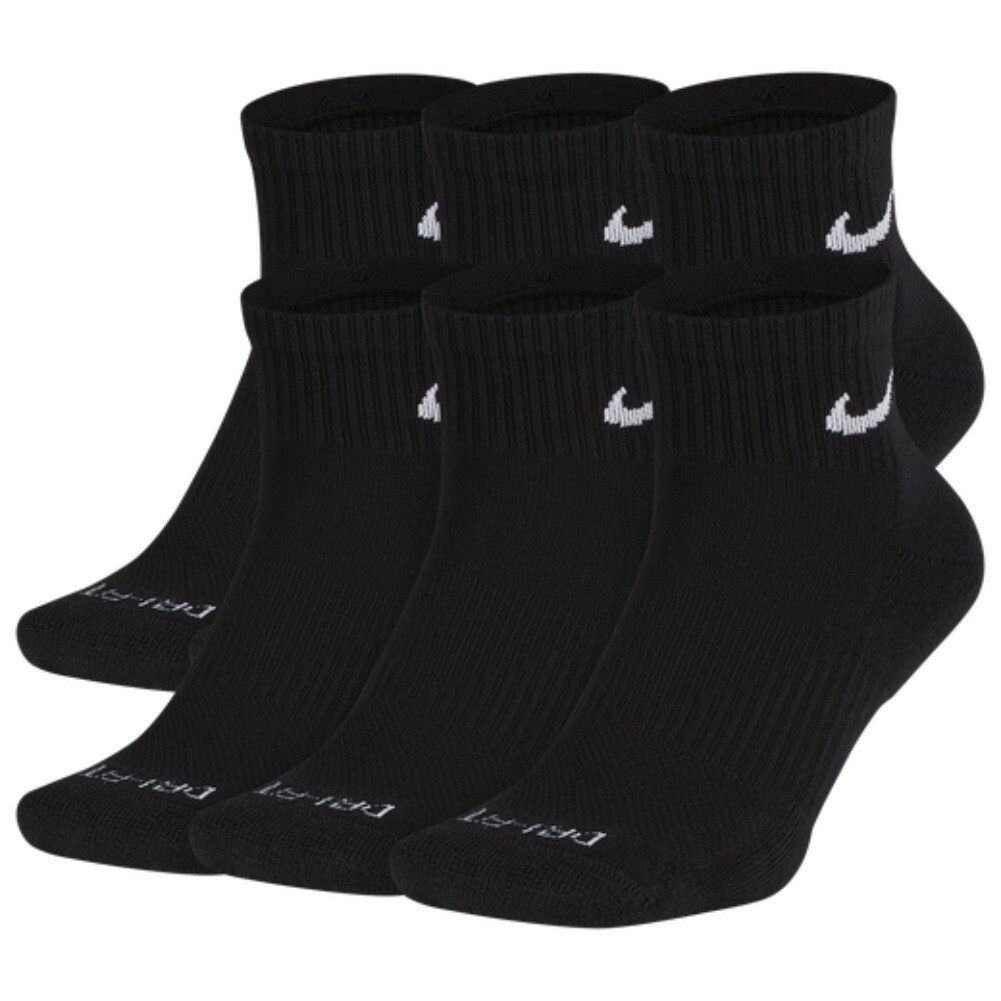 Nike Men’s Socks Athletic Everyday Plus Training Cushioned Dri-Fit Ankle Socks