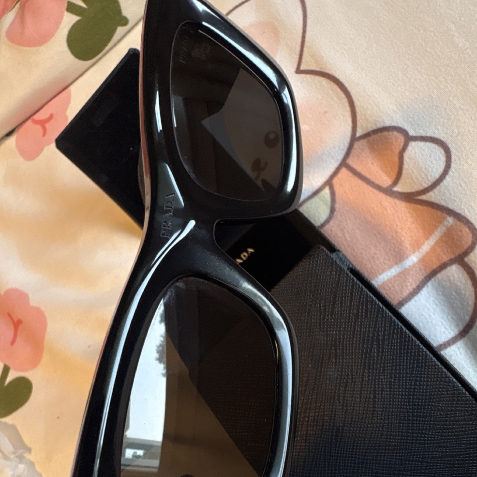 PRADA BP3659 Women’s Cat Eye Sunglasses Black Plastic UV400 Made in Italy