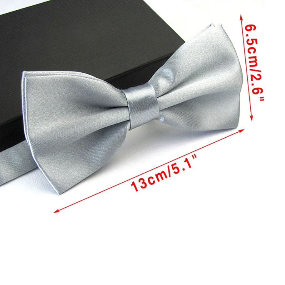 Mens Pre-tied Satin Bow Tie Adjustable Formal Tuxedo Wedding Party Necktie New