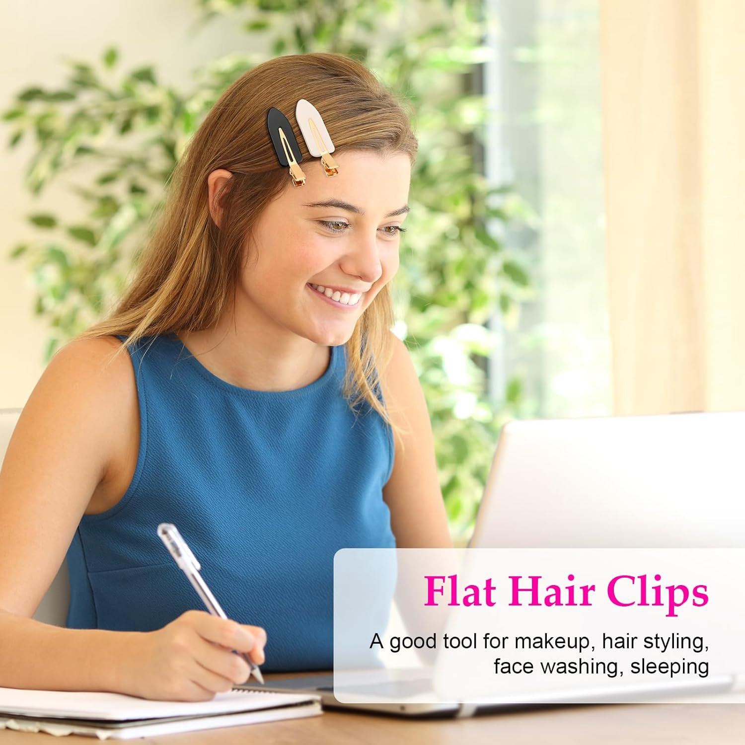 6 Pcs Creaseless Hair Clips No Ben No Crease Hair Clip Makeup Clips for Women an