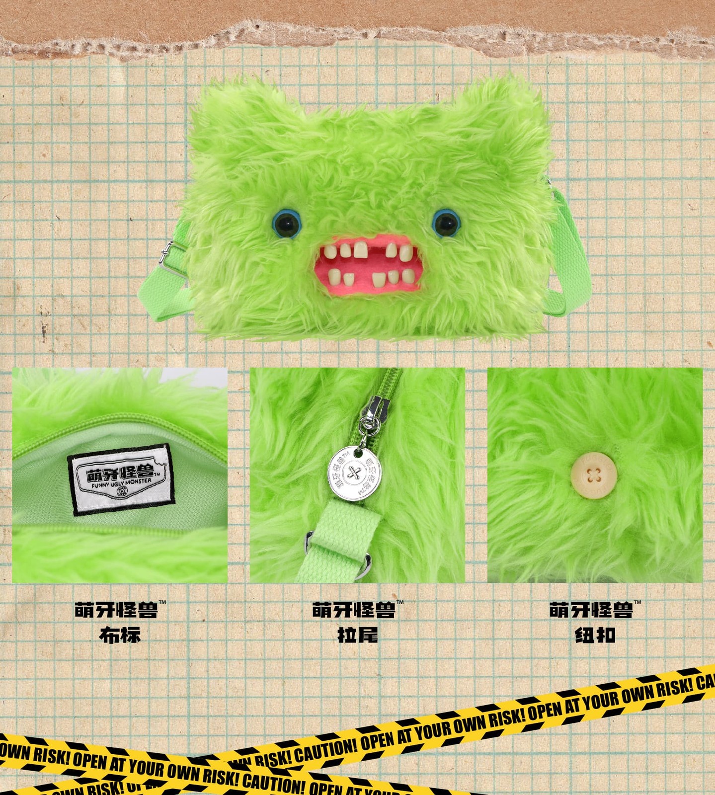 Fuggler Shoulder Crossbody Bags Ugly Monster Fashion Handbags for Women Gifts