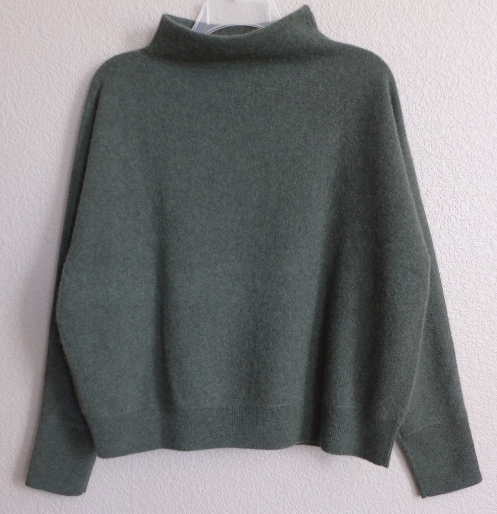 TAHARI Funnel Neck 100% 2-PLY Cashmere Sweater SOFT LUXE 5 Colors