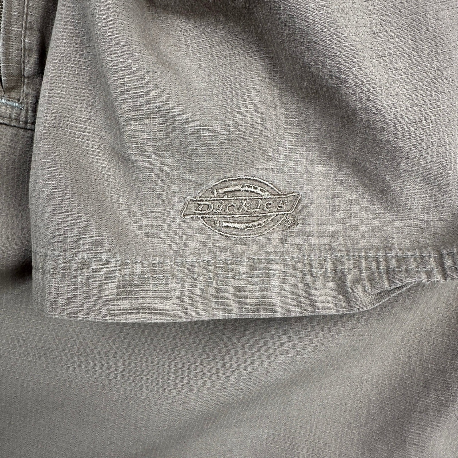 100% Cotton Dickies Ripstop Work Shirt Mens XL Khaki Tan Short Sleeve Utility