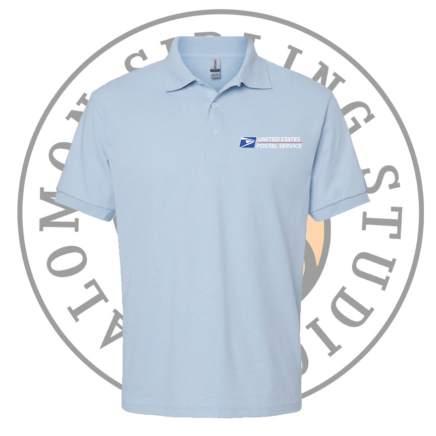New postal Polo DryBlend Jersey Polo Embroidery Logo Pocket Size Rural Carrier