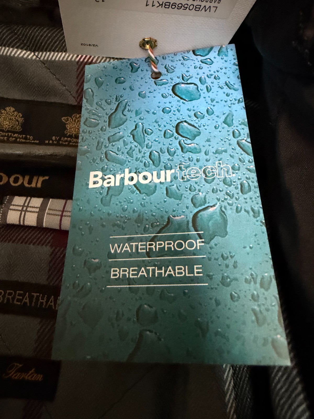 Barbour Bute Waterproof Women’s Jacket / Black / UK Size 12 / US Size 8