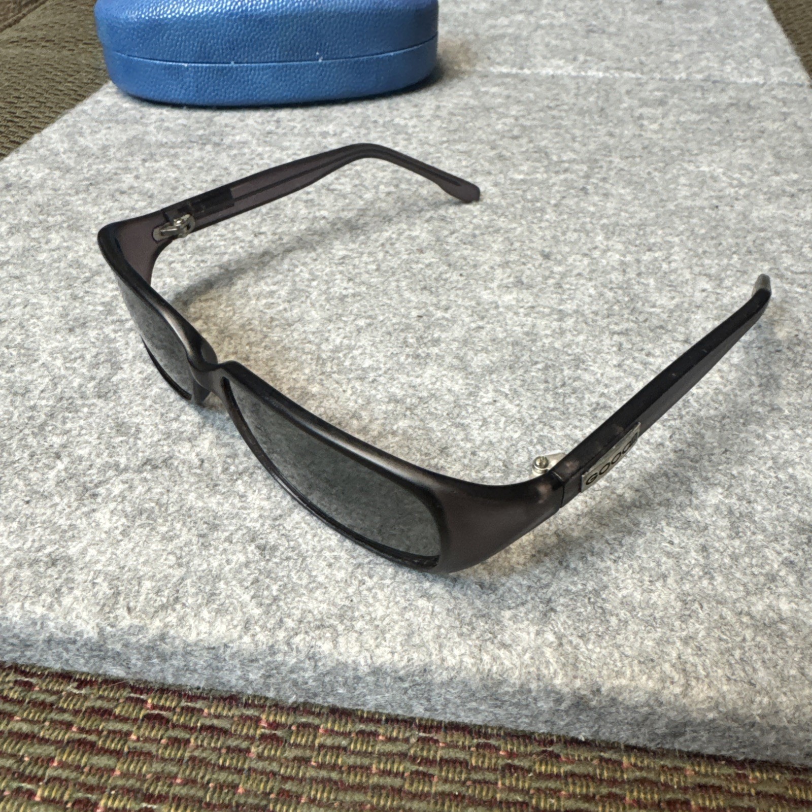 Vintage Goodin Deef Purple Translucent Oval Sunglasses 80118.LL 55[]15-121mm