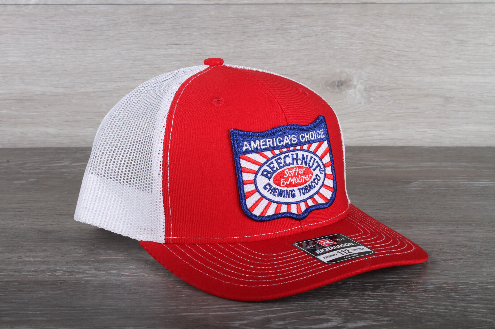 Beech-Nut Chewing Tobacco Patch on a Richardson 112 Trucker Hat