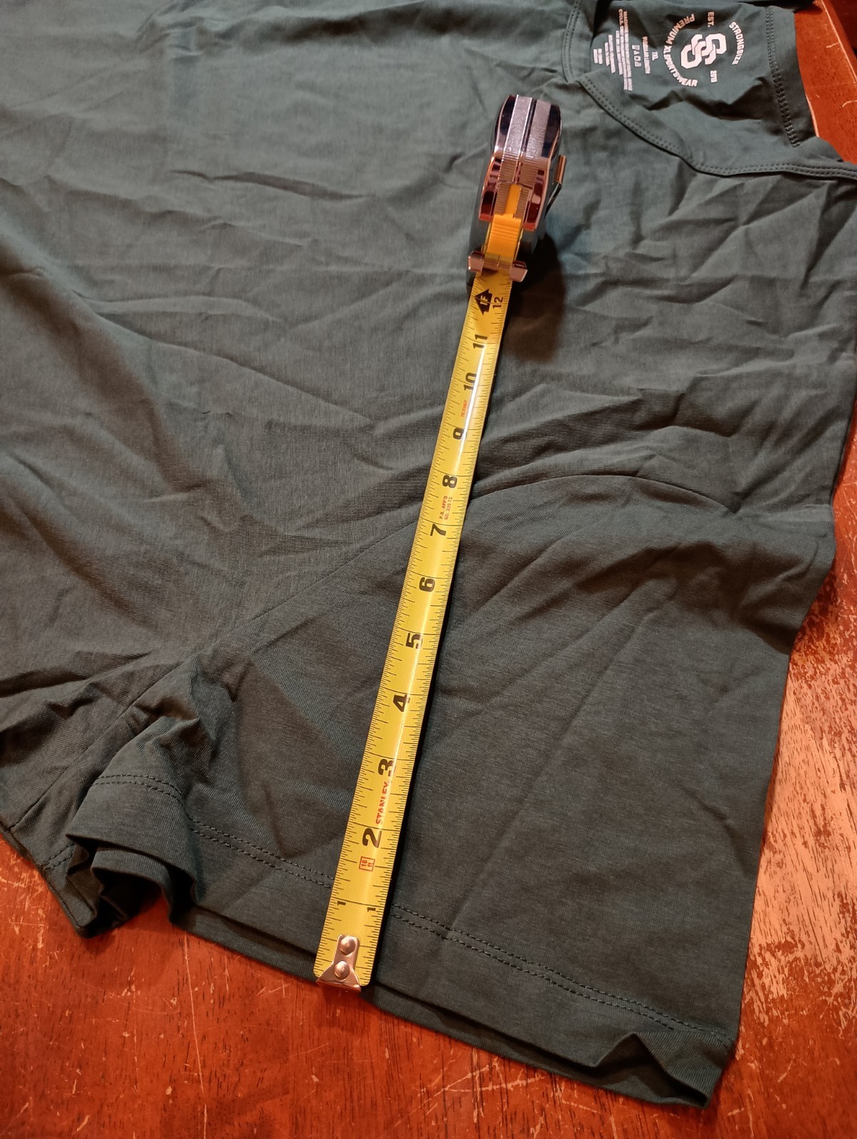 STRONGSIZE Big Men’s Green Regular Length Short Sleeve Shirt Size 7XL