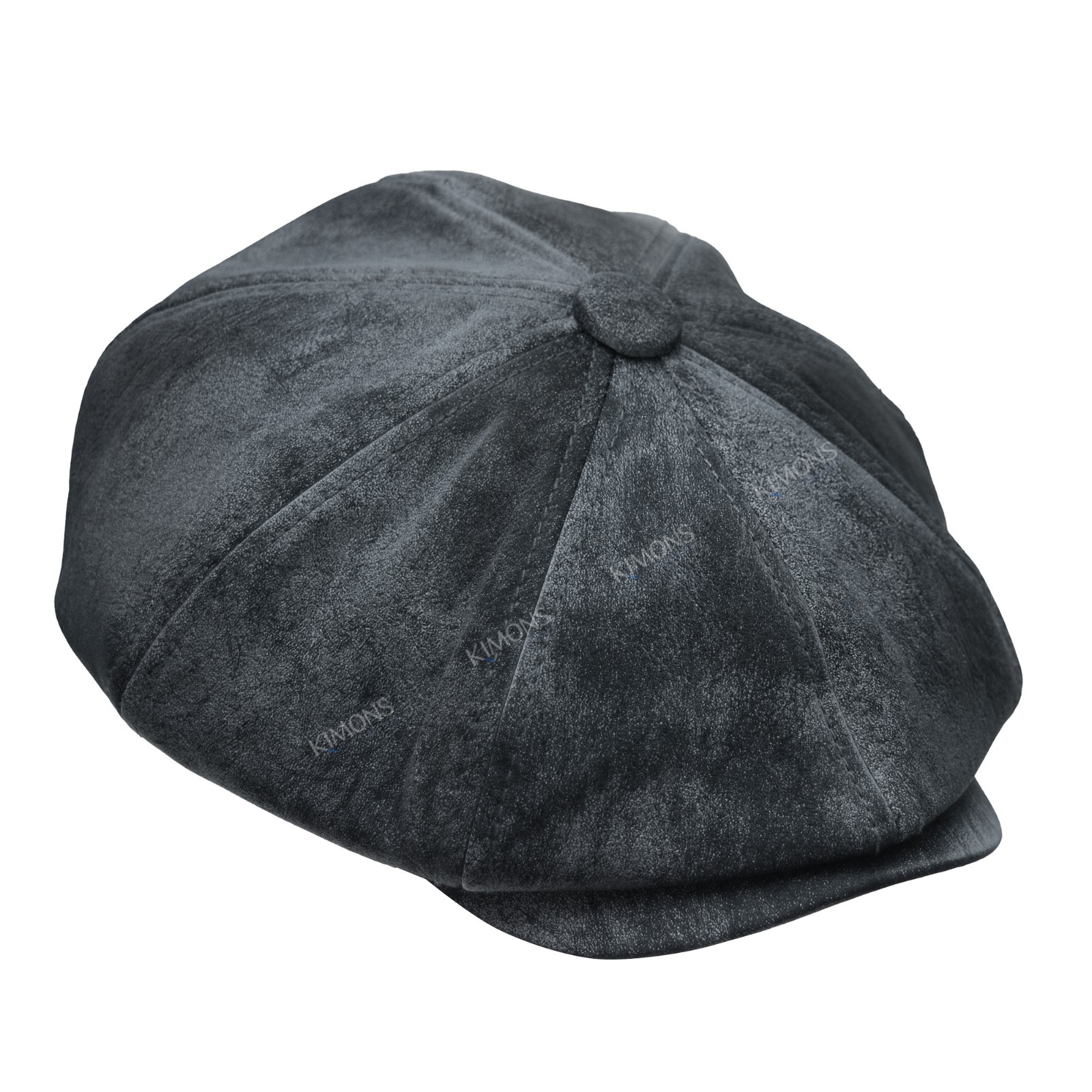 Heavy Newsboy PU Leather Ivy Hat Cap Duckbill Gatsby Golf Driving Flat Cabbie