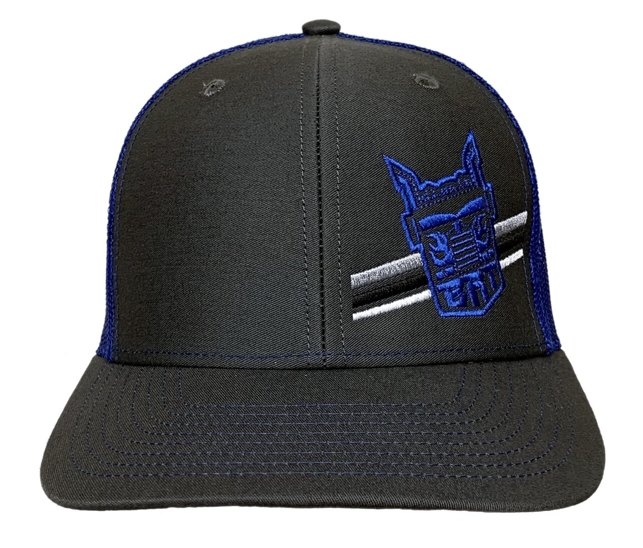 Big Rig Trucks ‘Tees’ Richardson Charcoal Grey/Blue Mesh Hat