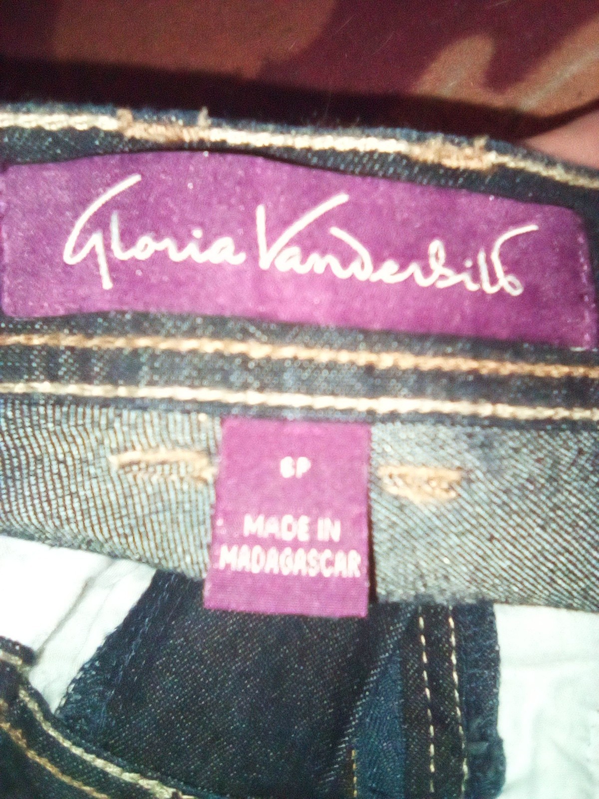 Gloria Vanderbilt Jeans Womens Size 8 Petite 8P Blue Denim New Tapered Leg