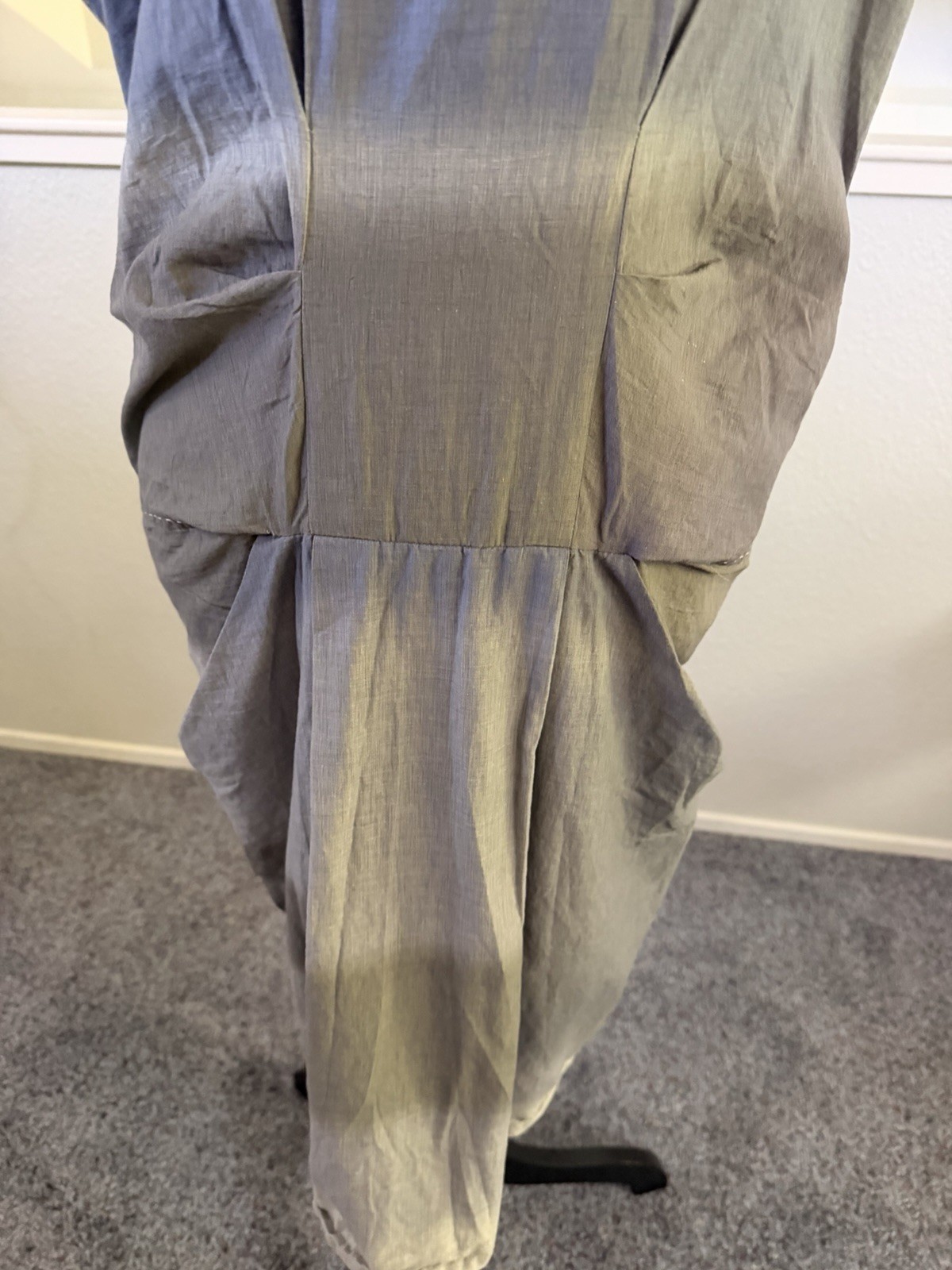 Gunex Dress Avant Garde Draped Style Comfy Minimalist Size 12