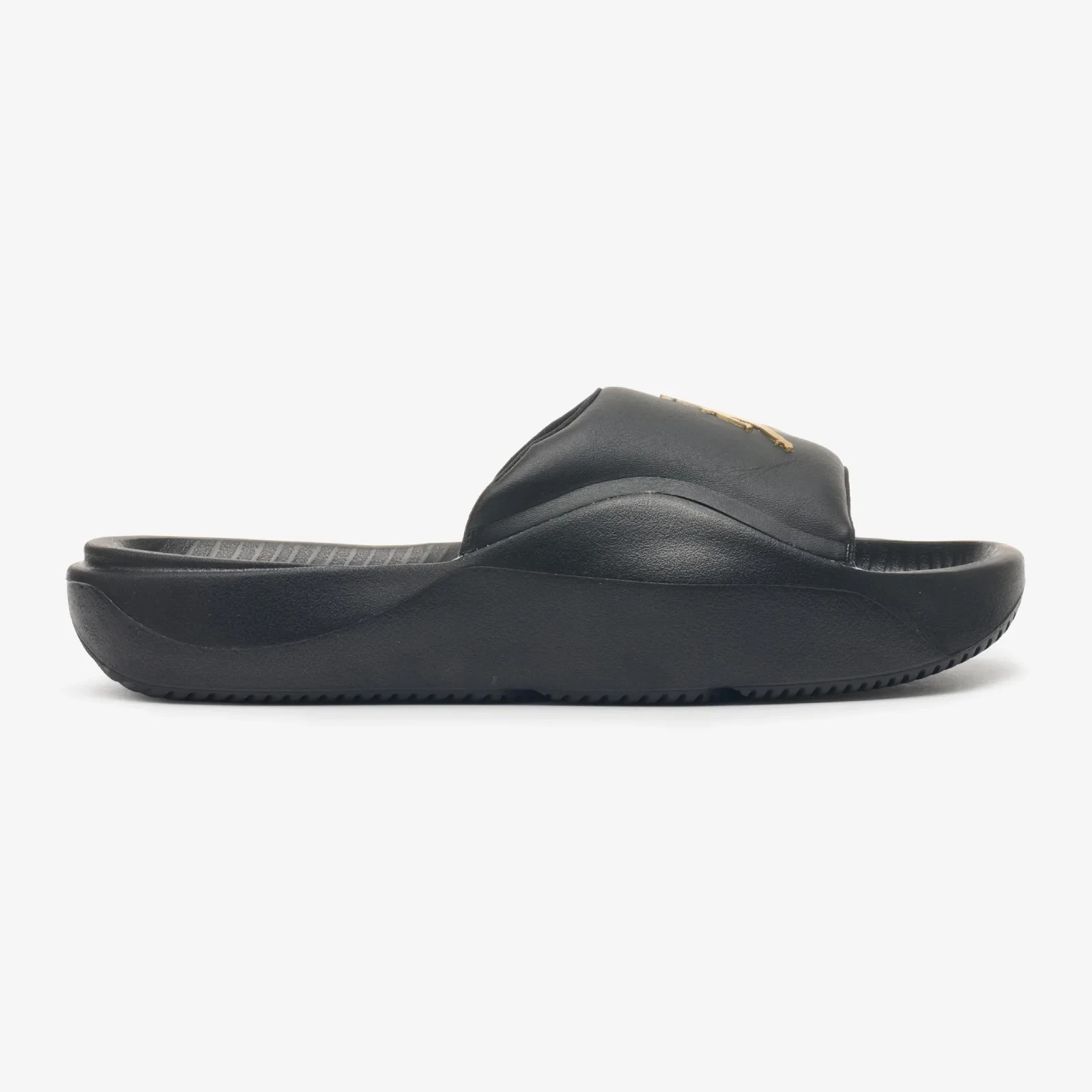 *NEW* Men Jordan Franchise Slides Sandals BLACK / METALLIC GOLD (HF3263-007)