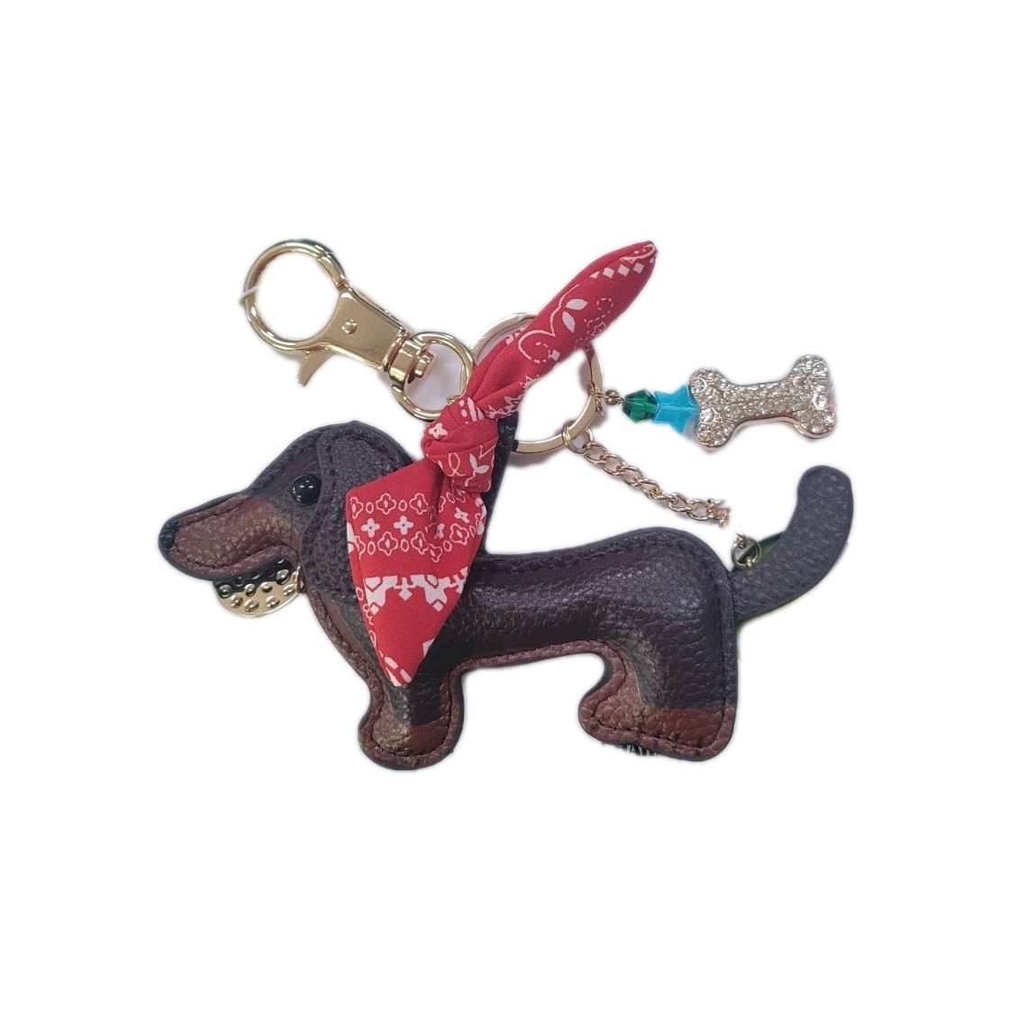 Piper K Dachshund Key Chain & Bag Charm
