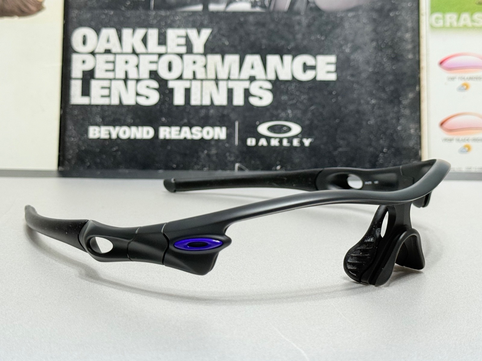 Oakley Radar Path Infinite Hero CARBON frame w/ Purple Icons – SKU# 24-275 132mm