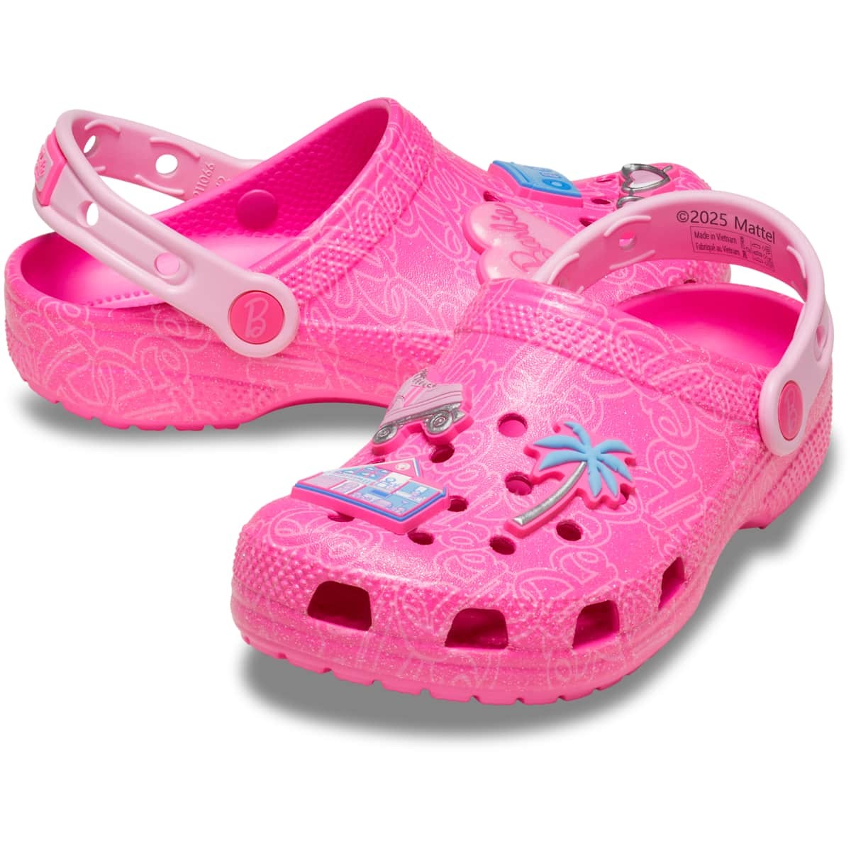 Crocs Kids Mattel Pink Barbie Classic Clogs