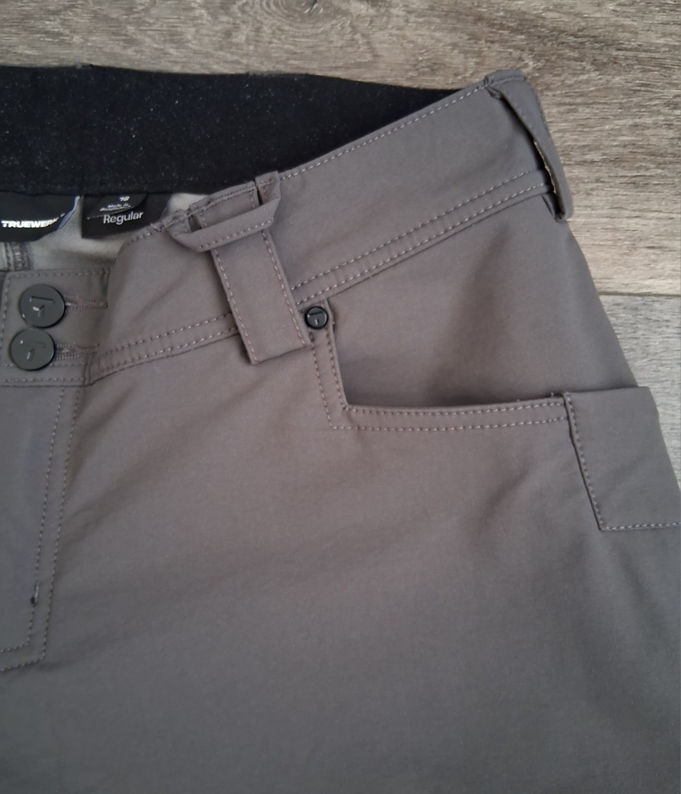 Truewerk T2 Werk Pants Durable Water Resistant Grey Womans Size 16 (36×31)