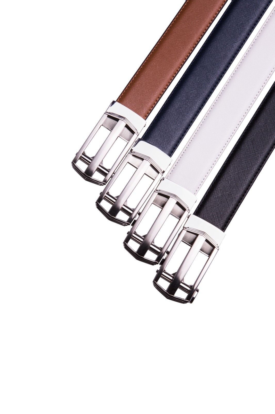 Mens Synthetic Leather Belt Ratchet Belt for Men, 1.3inch Wide