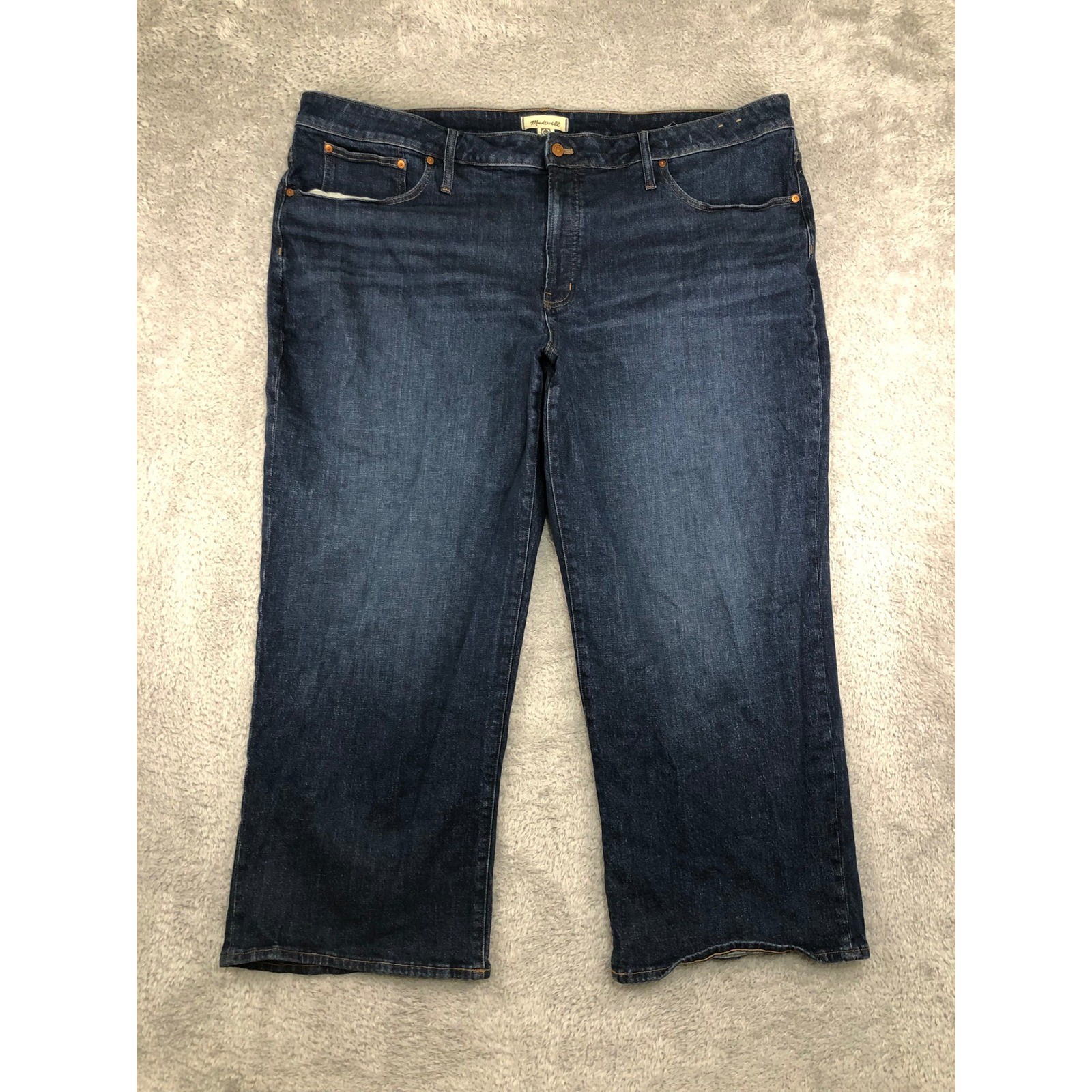 Madewell Jeans Women 24W (48×28) Blue The Perfect Vintage Wide Leg High Rise