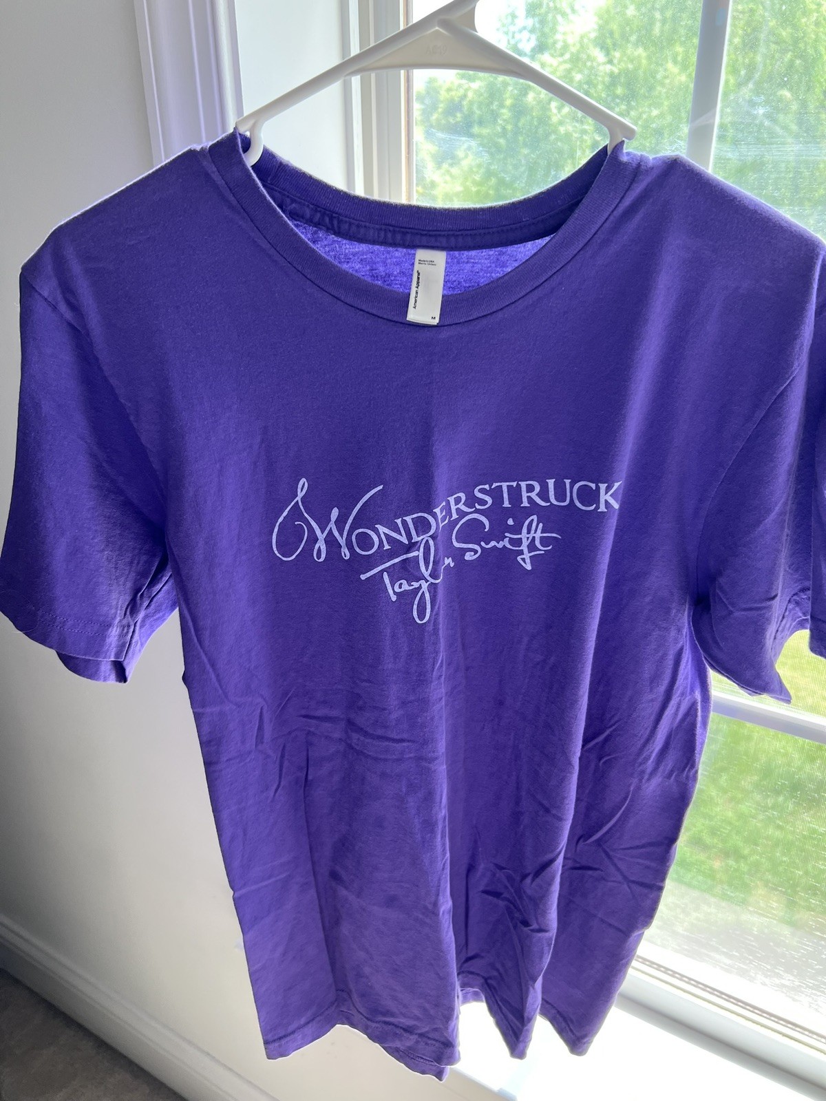 Taylor Swift Wonderstruck Shirt Womens Medium Purple Promo Swifty Y2K