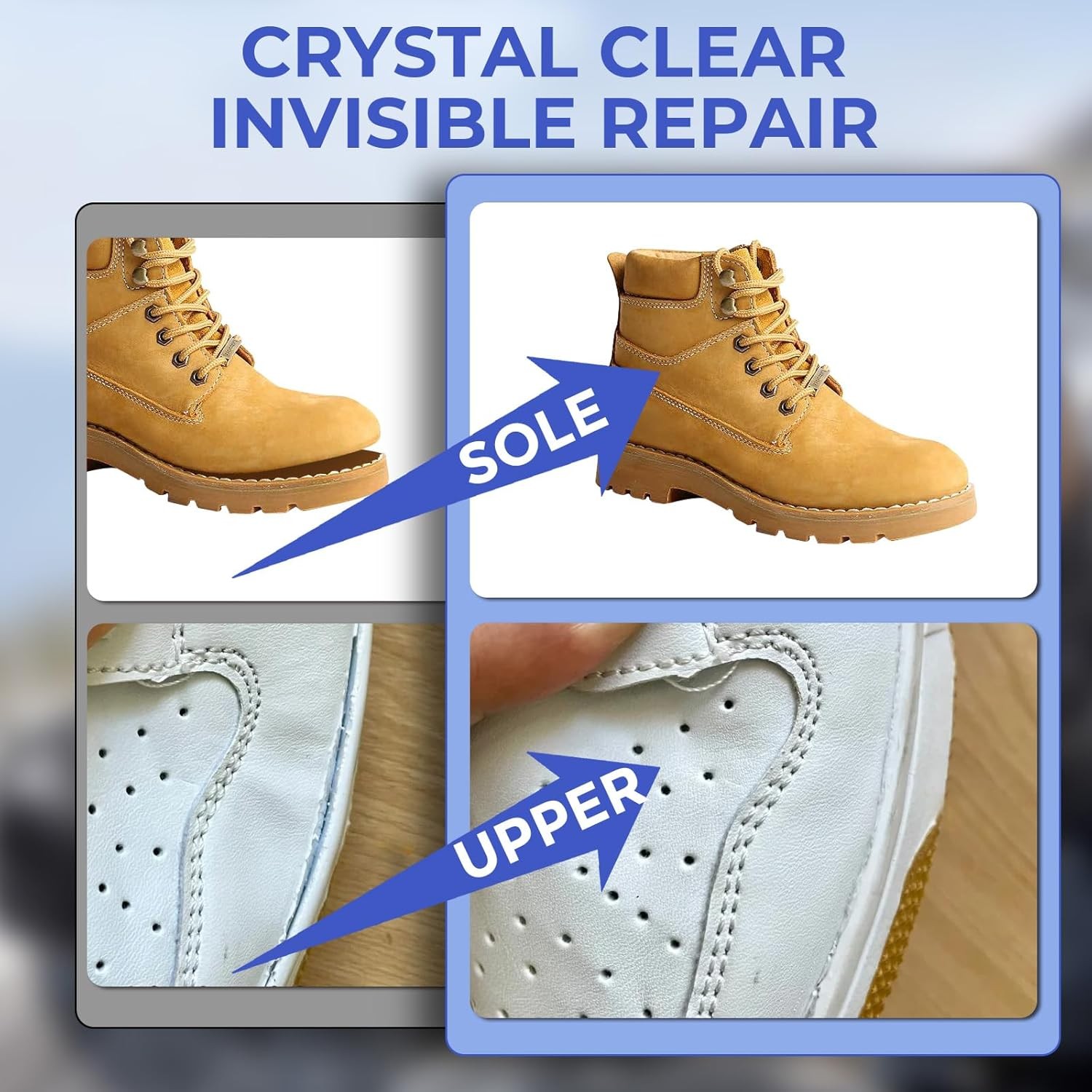 Shoe Glue Heavy Duty Sole Repair Adhesive for Rubber Shoes Super Strong Fix