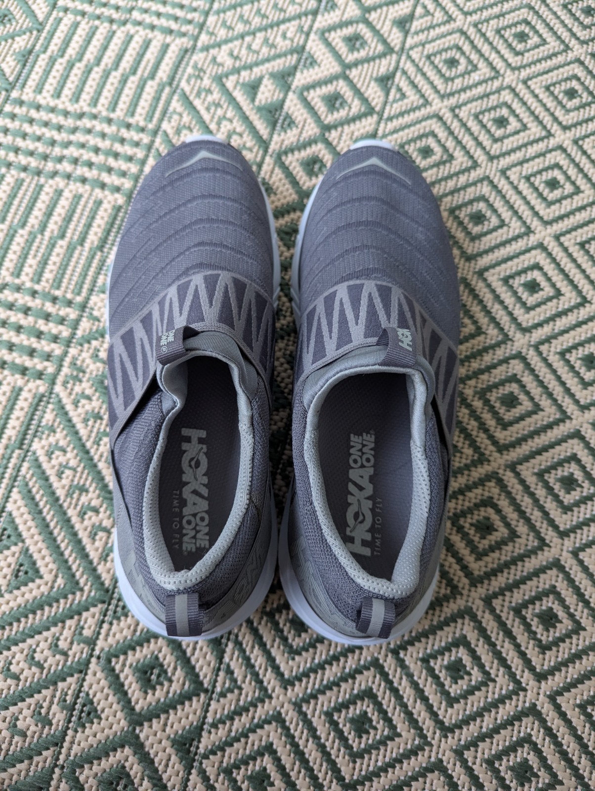 Hoka Shoes Women’s 9.5 Grey Hupana Slip on Sneakers 1094002