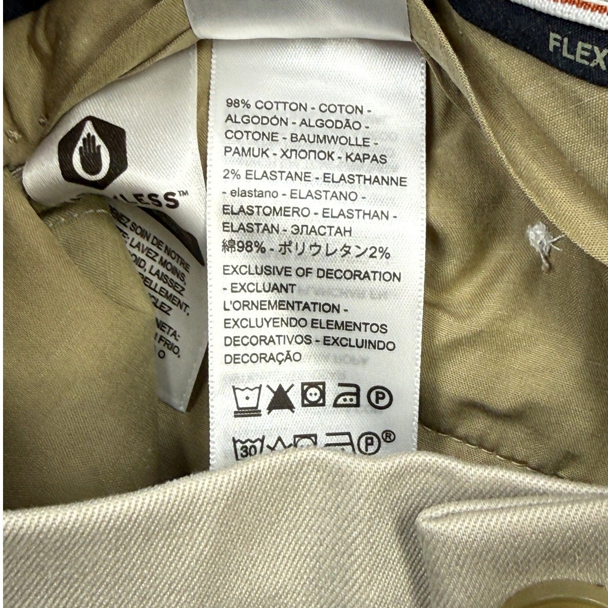 Dockers Men’s Signature Khaki Lux Slim-Fit Stretch Pants Cloud 29×30 $62