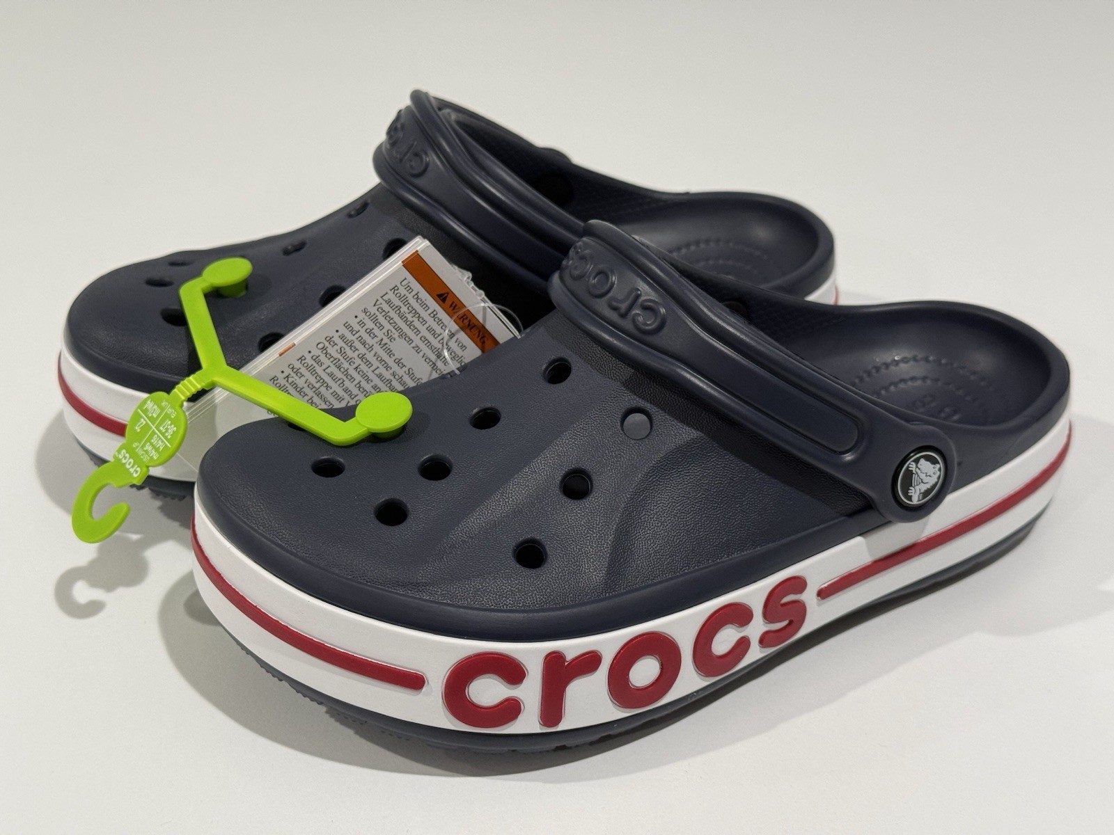 Crocs Bayaband Clog NAVY / PEPPER #205089-4CC Unisex Size US m4/w6~New W/O Box