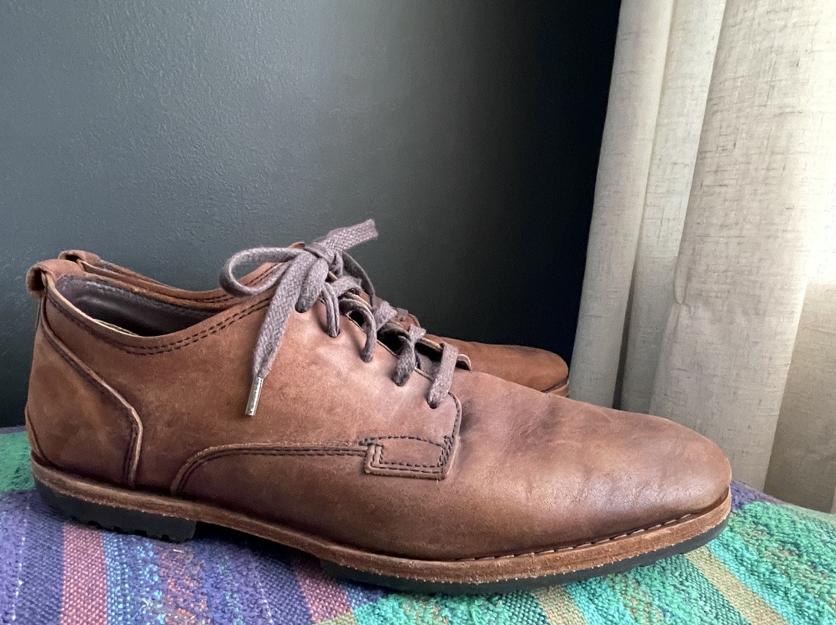 Timberland Boot Company BARDSTOWN Oxford Men 12 Brown Leather Derby PLAIN TOE