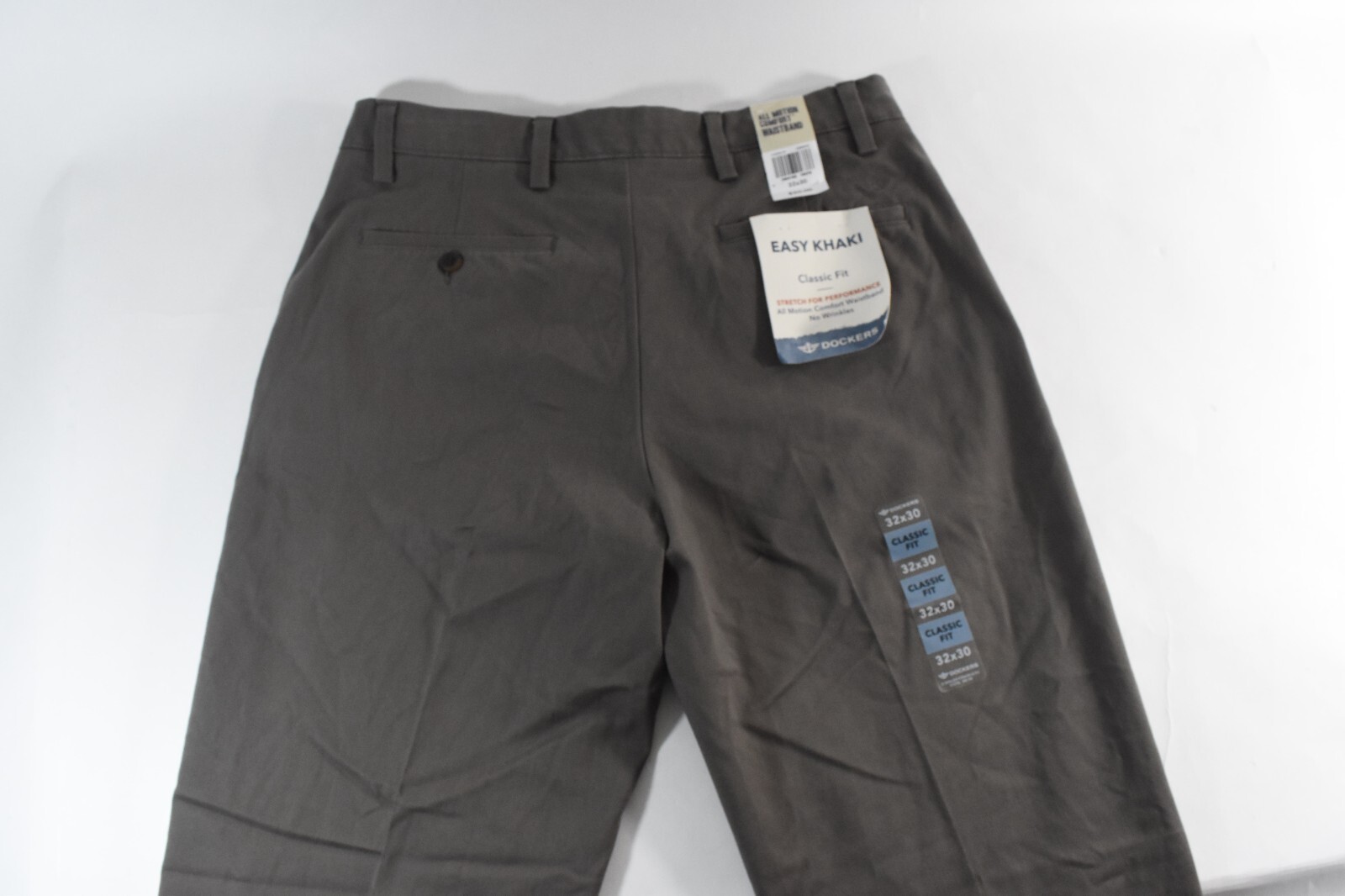 Dockers Mens Easy Khaki Pants New 32 34 36 38 40 Classic Fit Flat Front Brown