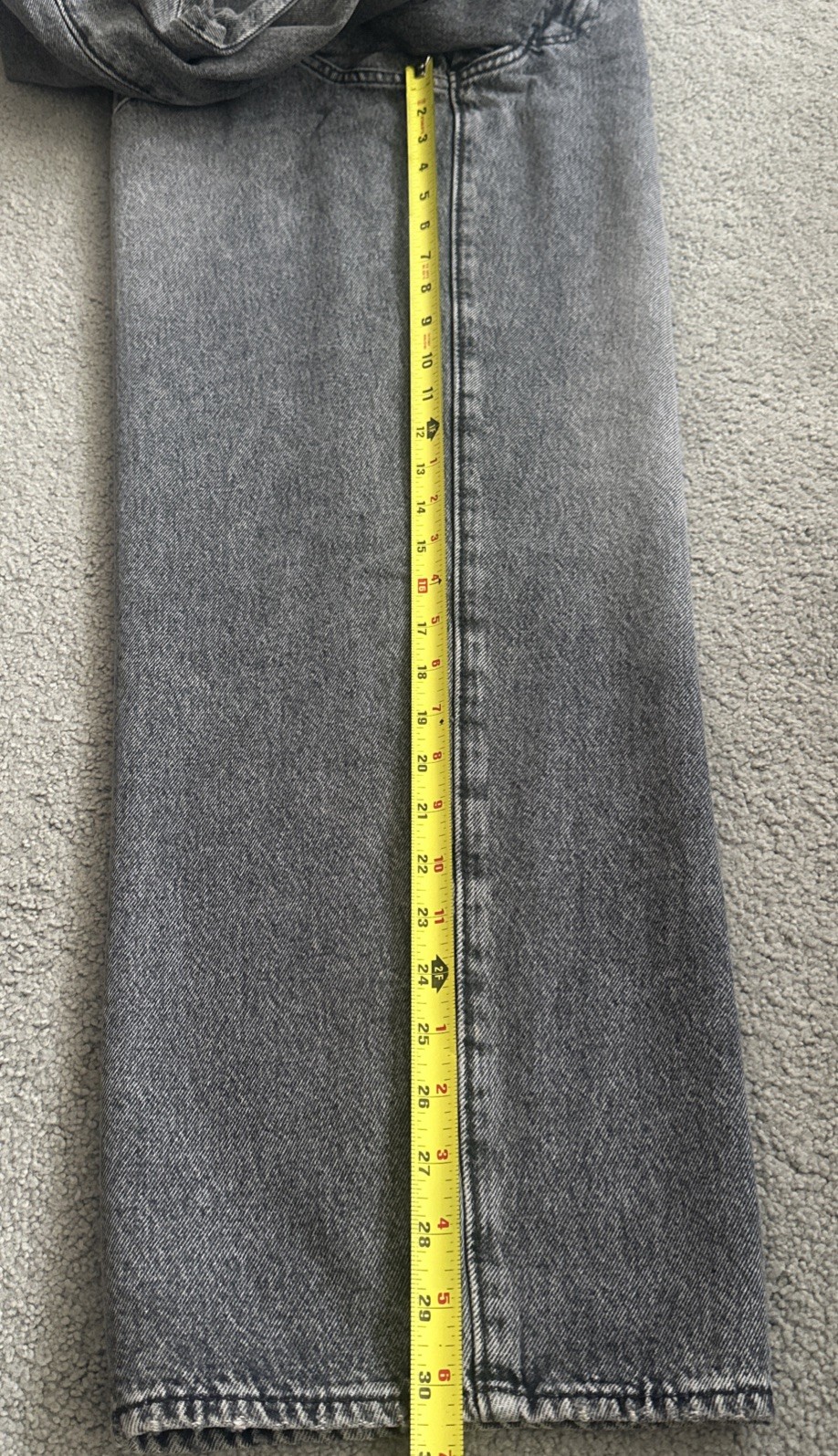Levi ‘s Premium Men’s 578 Baggy Throughout Denim Jeans Sz. 32Wx30 Gray New