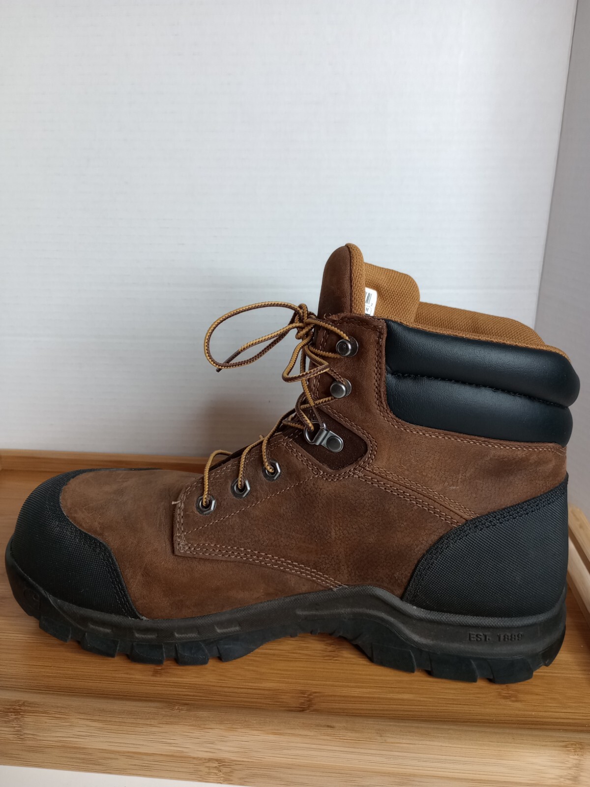 Carhartt Men’s US 13M 6″ Rugged Flex WP Comp Toe Work Boot Dk Brown CMF6380