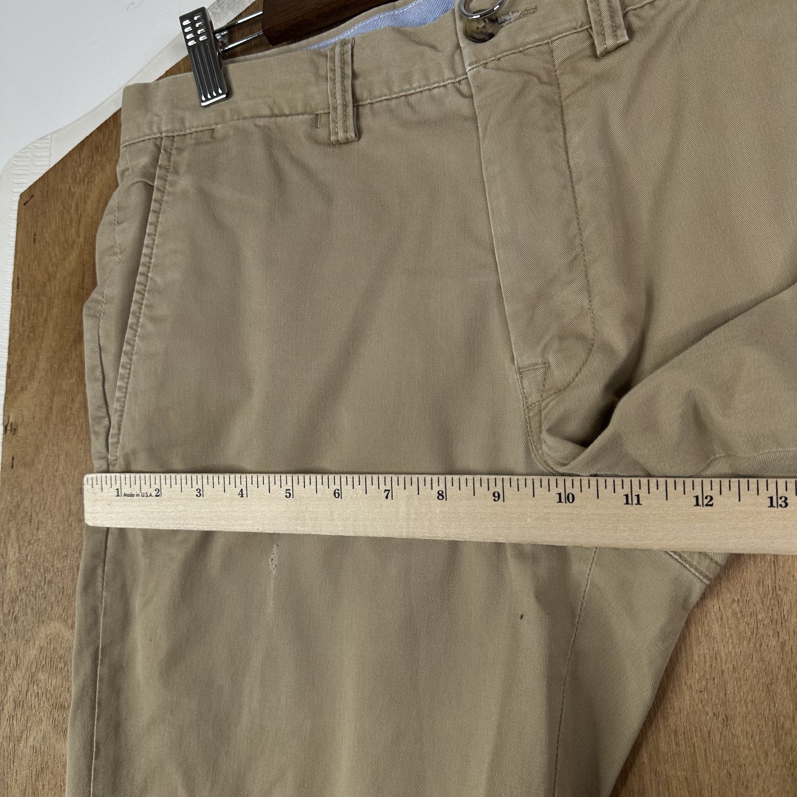Polo Ralph Lauren Pants Mens 30×30 Khaki Brown Cotton Chino Flat Front Straight