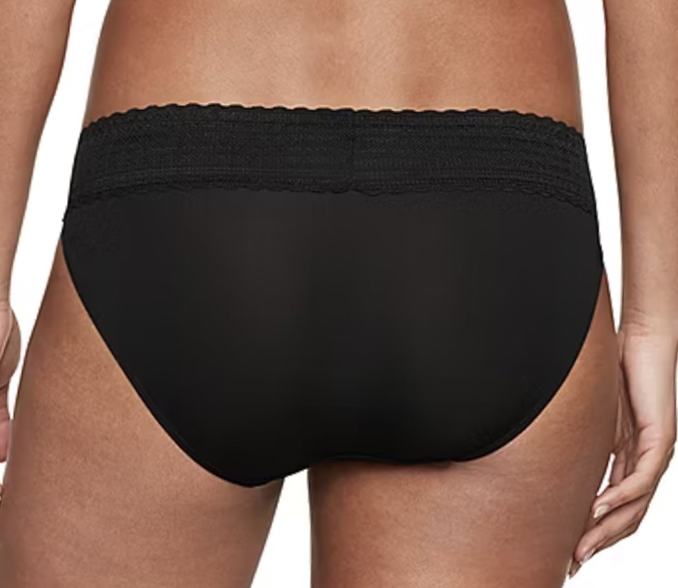WARNERS No Pinching No Problems Lace Black Bikini Panty Womens S M L XL 2XL 3XL