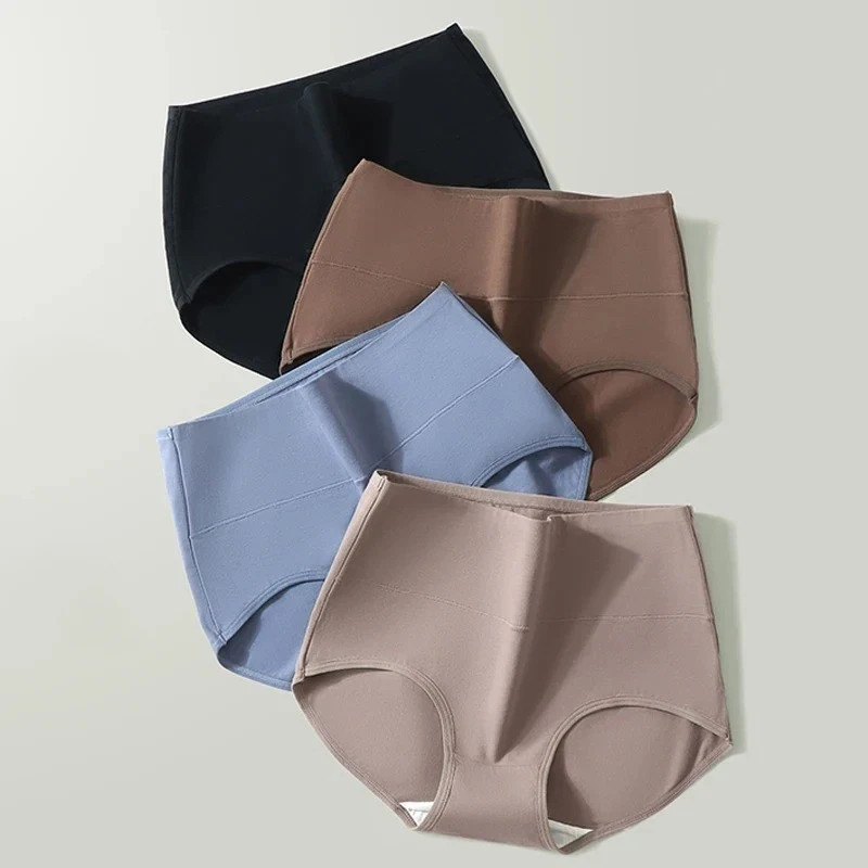 Women 5Pcs Fluxe Incontinence Underwear Leak-Proof Panties Cotton Brief Washable