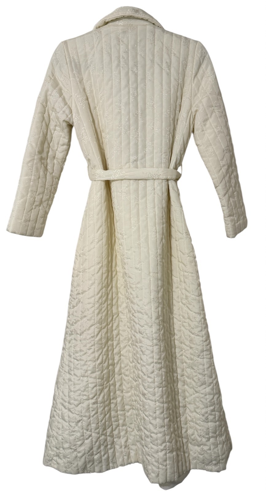 Vtg Evan-Picone Quilted Fully Lined Luxurious Lounge Arnel Robe-Women’s M-Tie