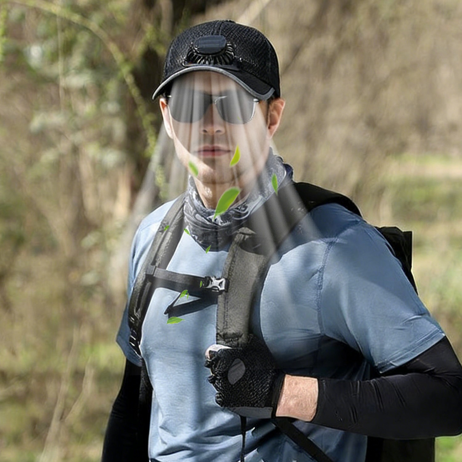 Solar & USB Powered Fan Baseball Hat – 3-Speed Cooling Cap For Outdoor Sports US
