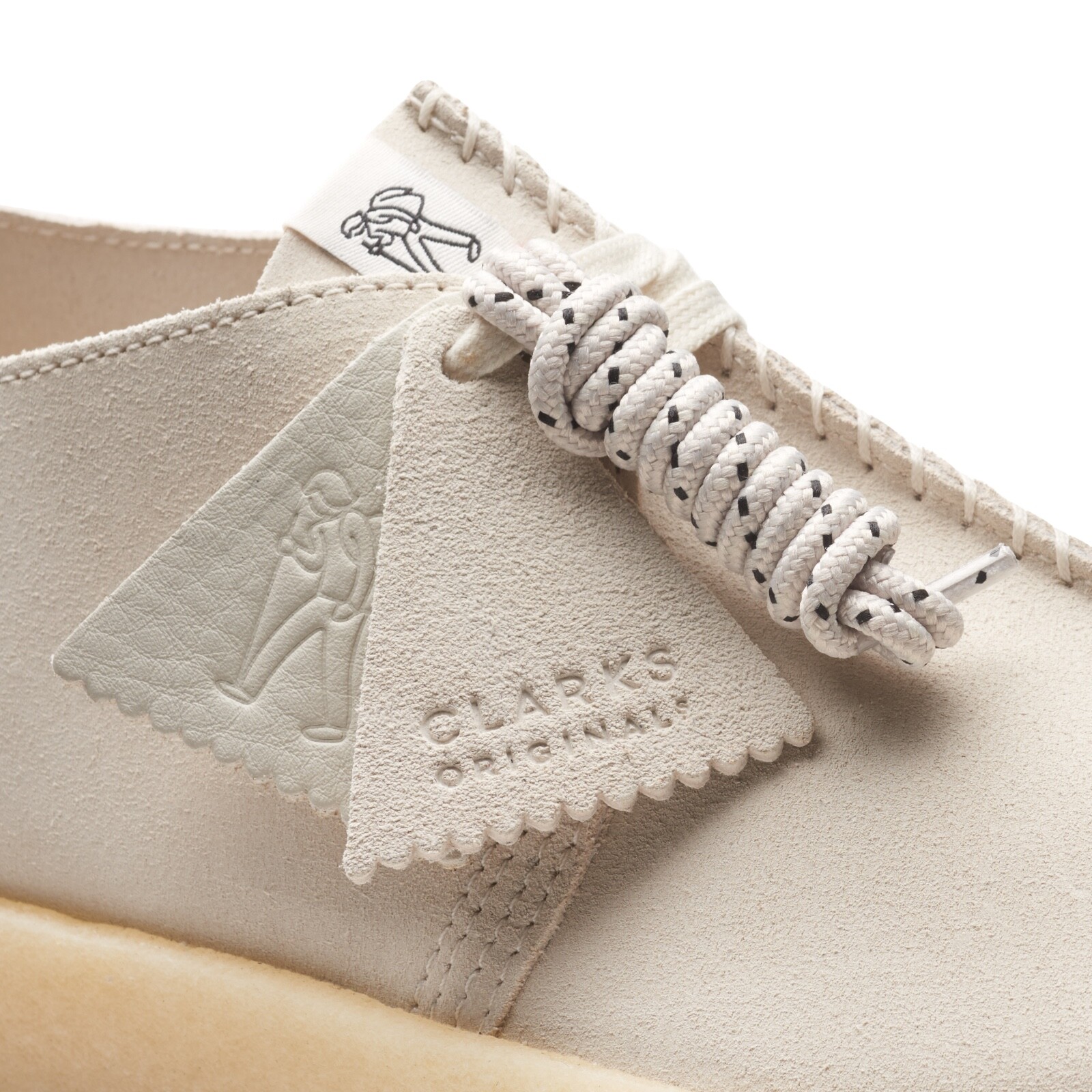 Clarks Men’s Desert Trek Cup White Suede 26165824
