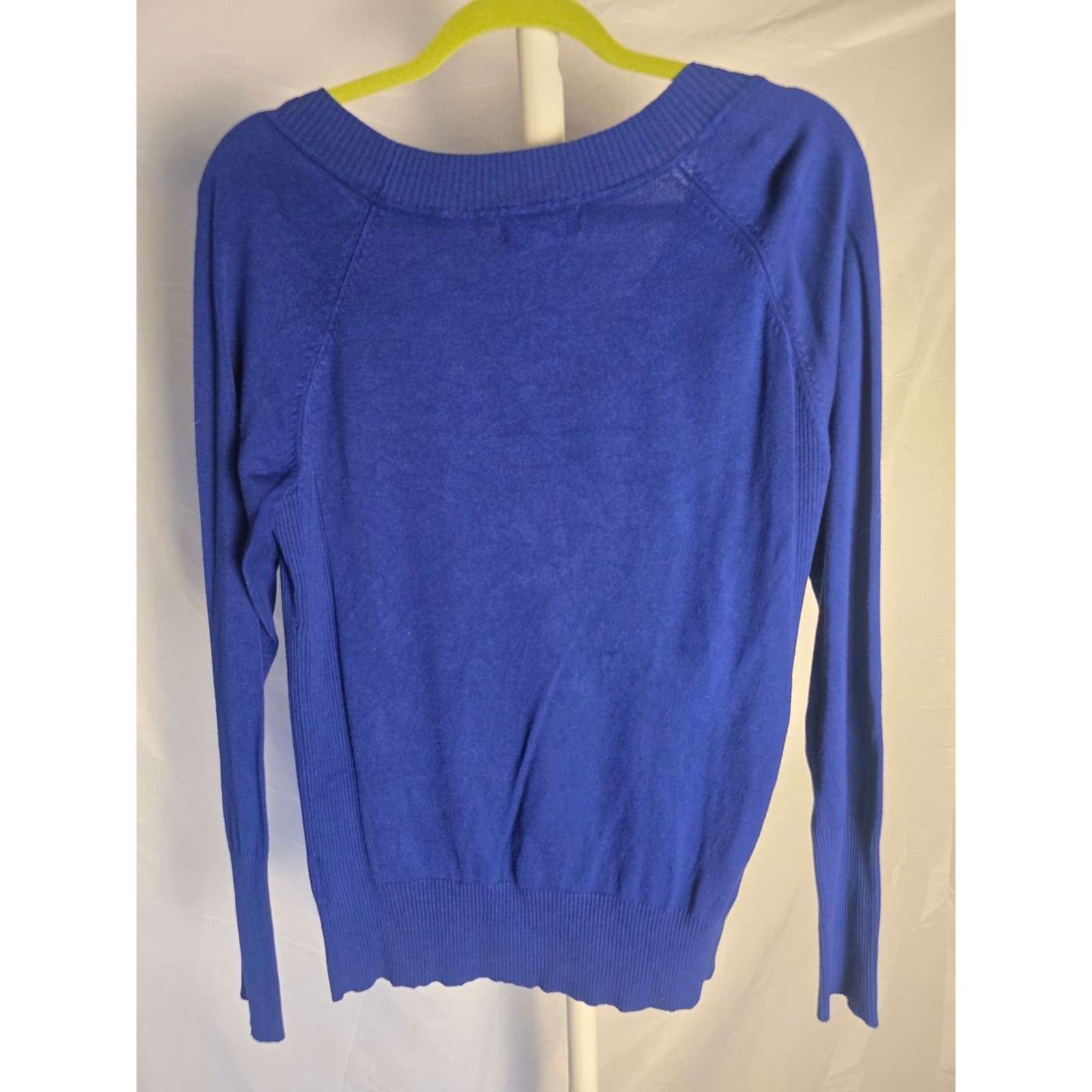 Attention Women’s Royal Blue Scoop Neck Sweater Size Large